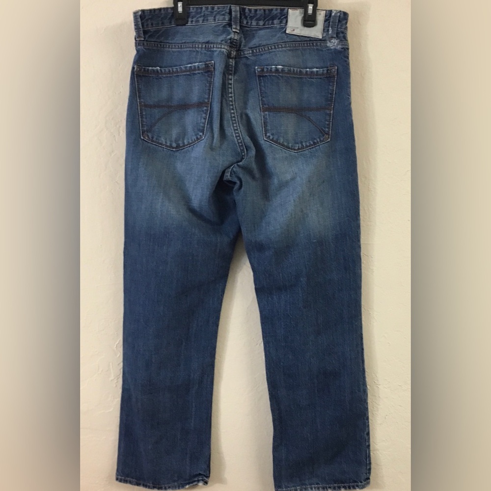 Vintage Tommy Hilfiger Straight Leg Jeans 36W X 32L Blue 100% Cotton Casual 90’s - Picture 8 of 12